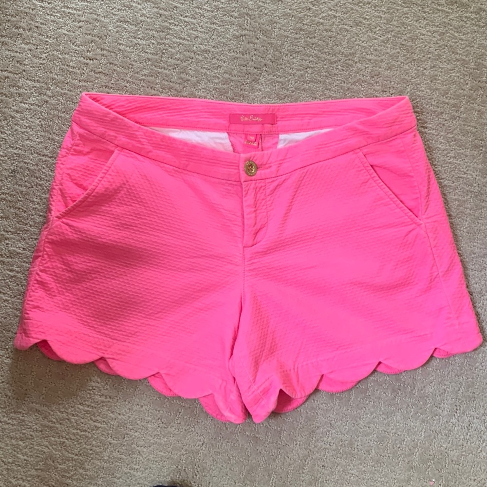Lilly Pulitzer pink stretch Buttercup shorts 10